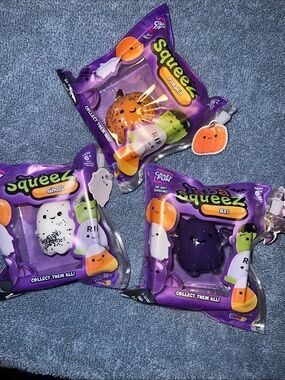 **AUTHENTIC** RMS Taba Squeez Halloween Bat, Ghost, and Pumpkin Squish ALL 3!!!